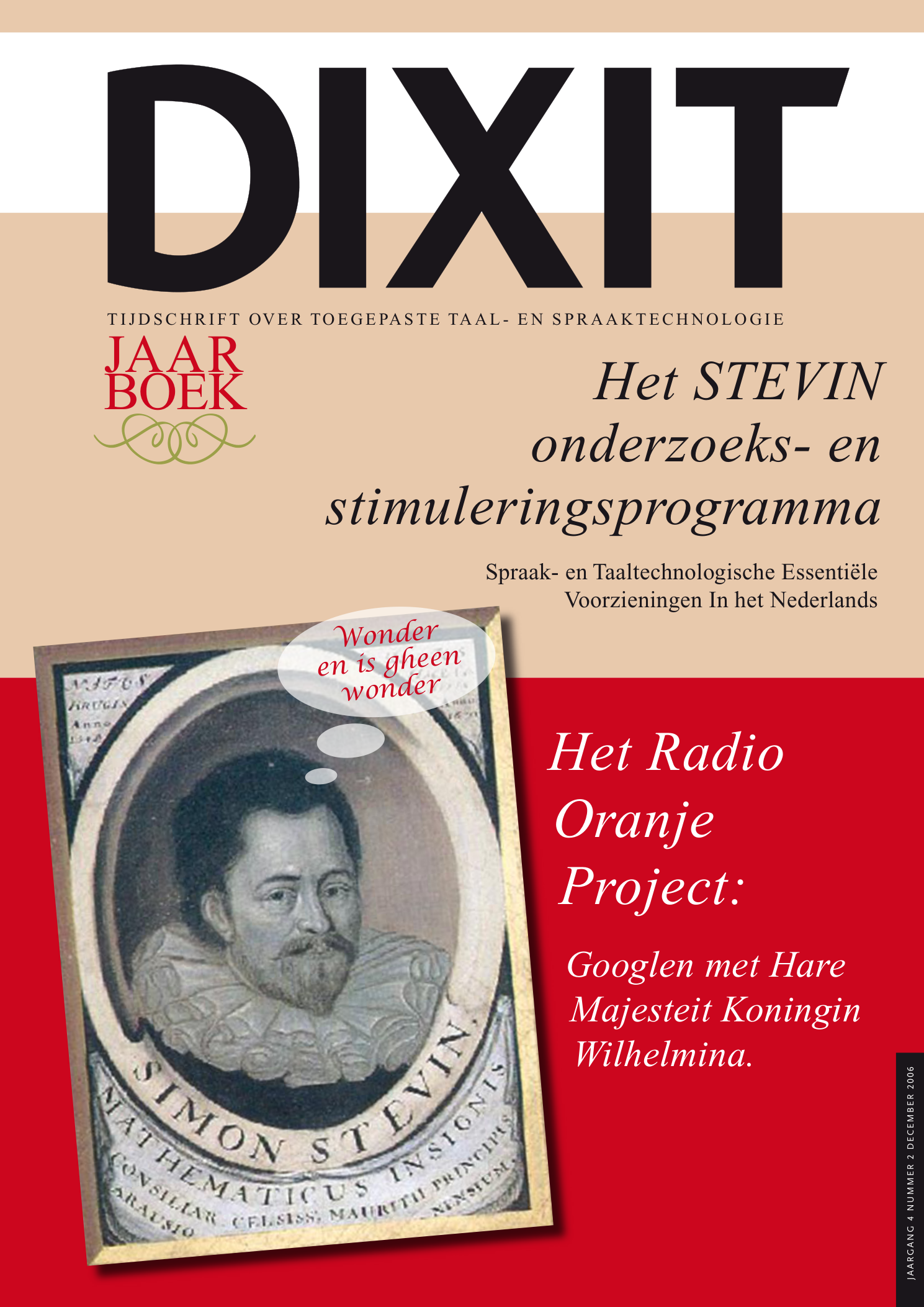 Omslag DIXIT 2006 — STEVIN
