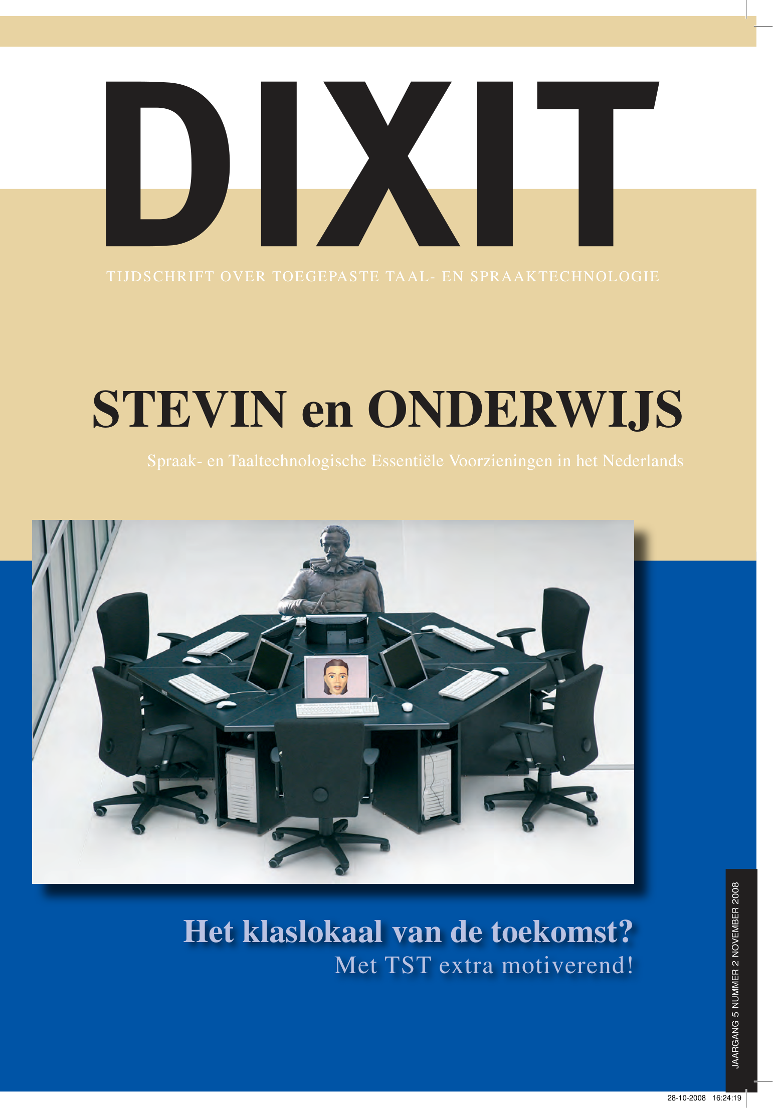 Omslag DIXIT 2008 — STEVIN en Onderwijs