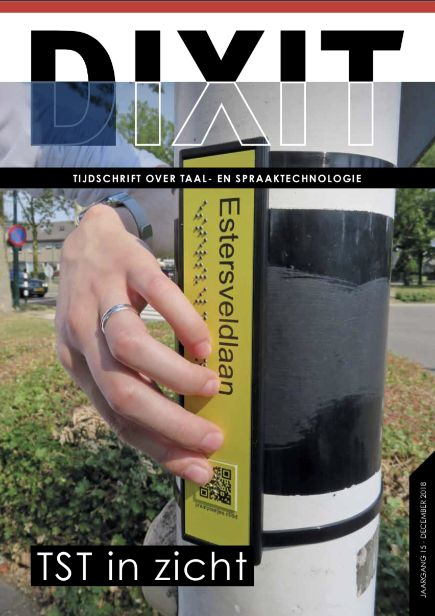 Omslag DIXIT 2018 — TST in Zicht