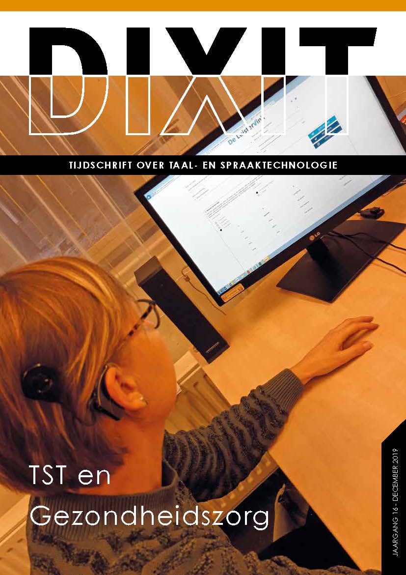Omslag DIXIT 2019 — TST & Gezondheidszorg